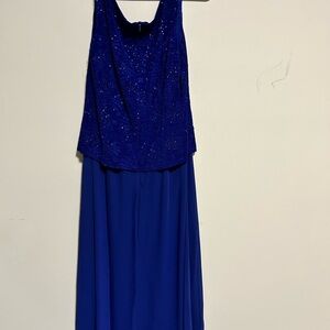 Alex Evenings Royal Blue Textured Matching Set